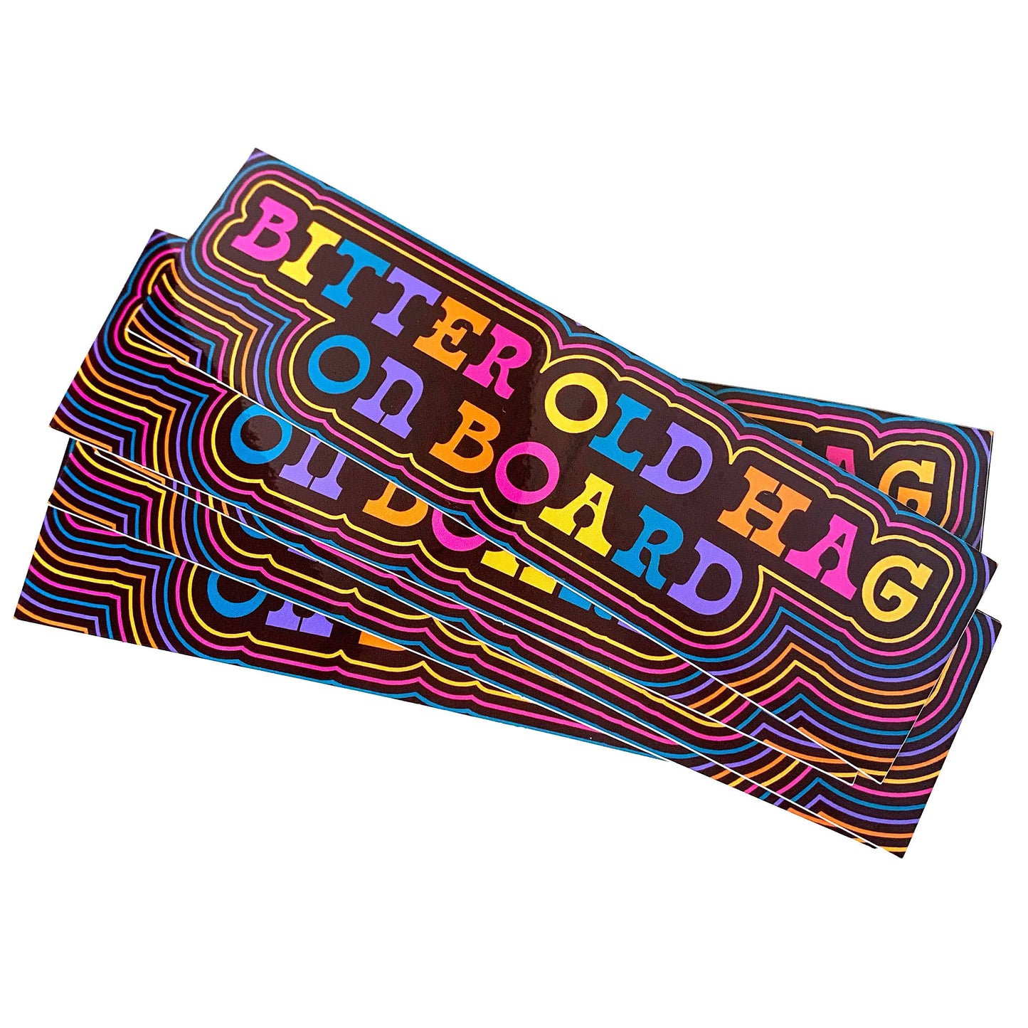 Bitter Old Hag On Board Vinyl Sticker