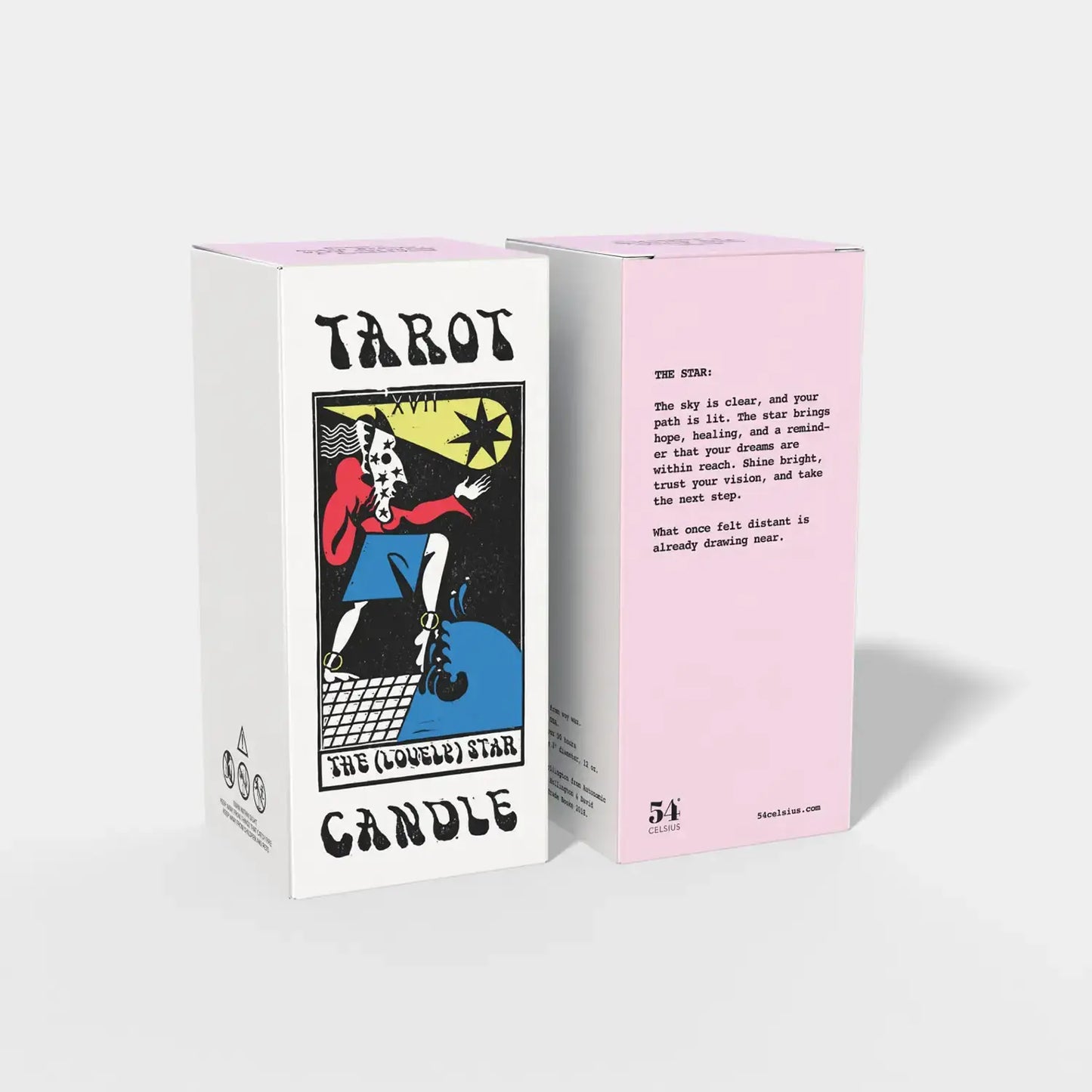 Tarot The (Lovely) Star Candle - 6" Tall & 60 Hr Burn