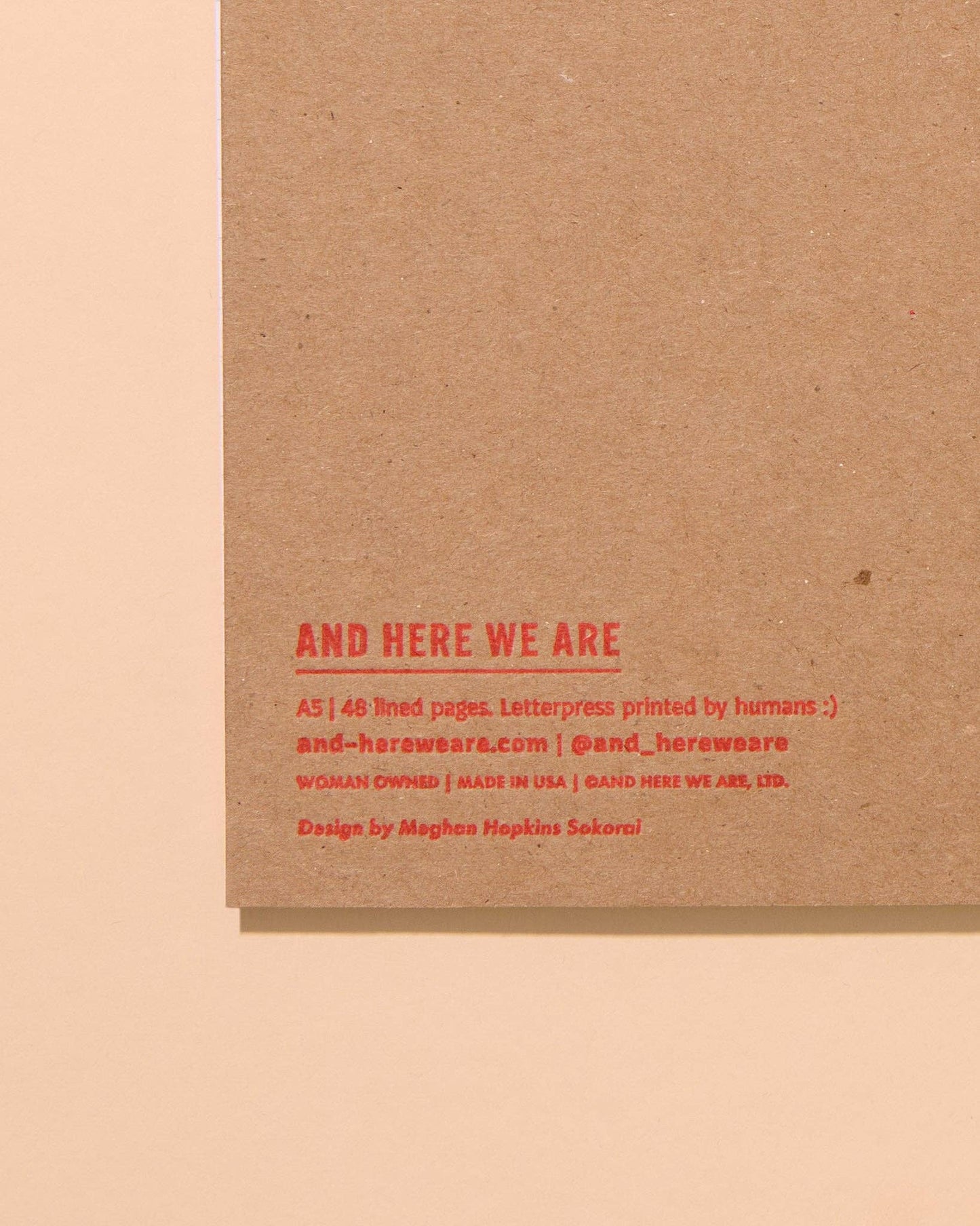 Sardines A5 Letterpress Spiral Notebook