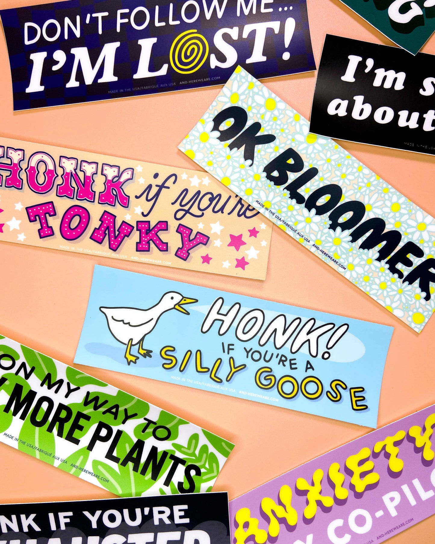 Honk If You’re Silly Goose Vinyl Bumper Sticker