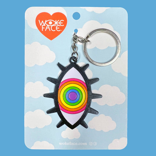 Rainbow Eye Keychain
