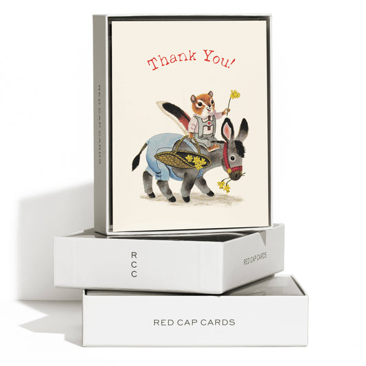 Richard Scarry Chipmunk and Donkey greeting card