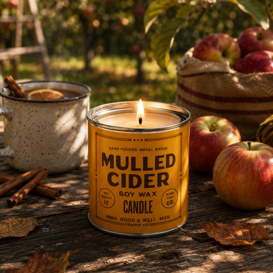 Mulled Cider Soy Candle - 1/2 Pint / Cotton Wick