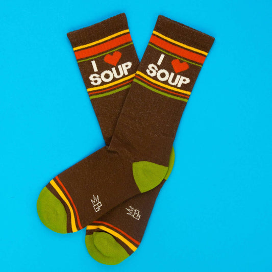 I ❤️ Soup Gym Crew Socks