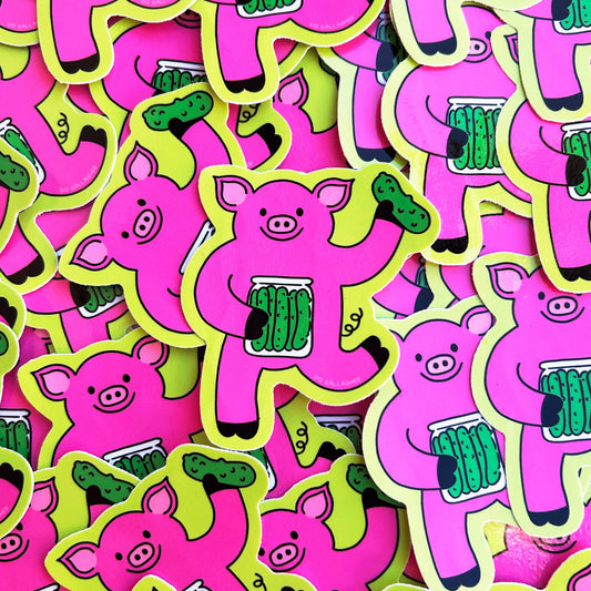 Pig & pickle sticker