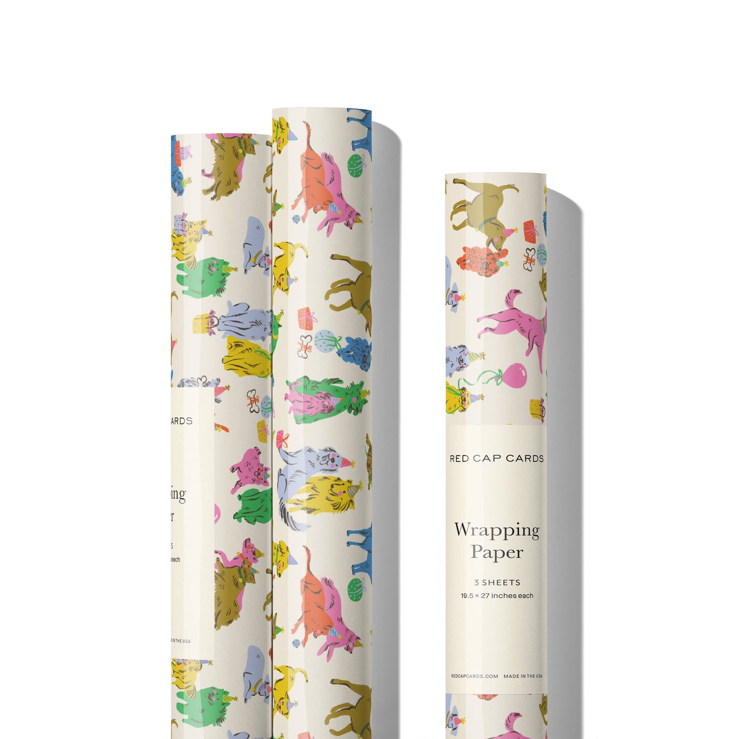 Puppy Party gift wrapping paper