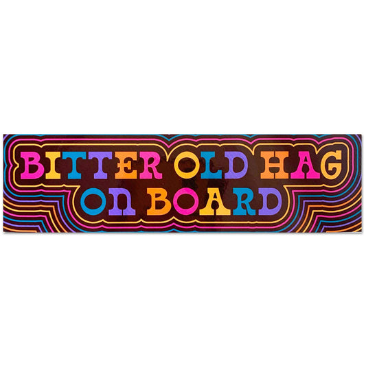 Bitter Old Hag On Board Vinyl Sticker
