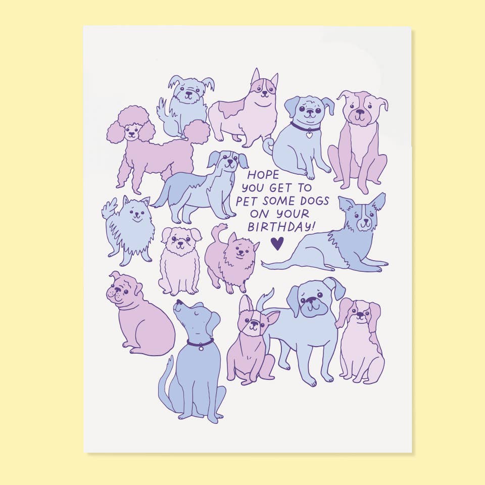 Pet Some Dogs Card