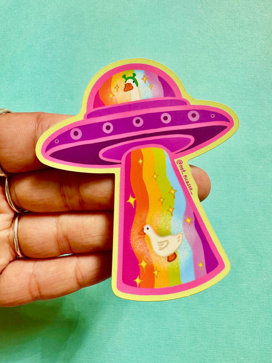 Goose Galaxy Sticker