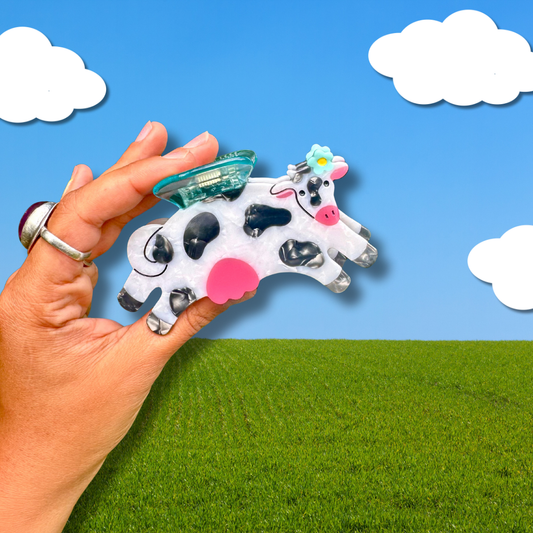 Honey Moo Moo Hair Claw