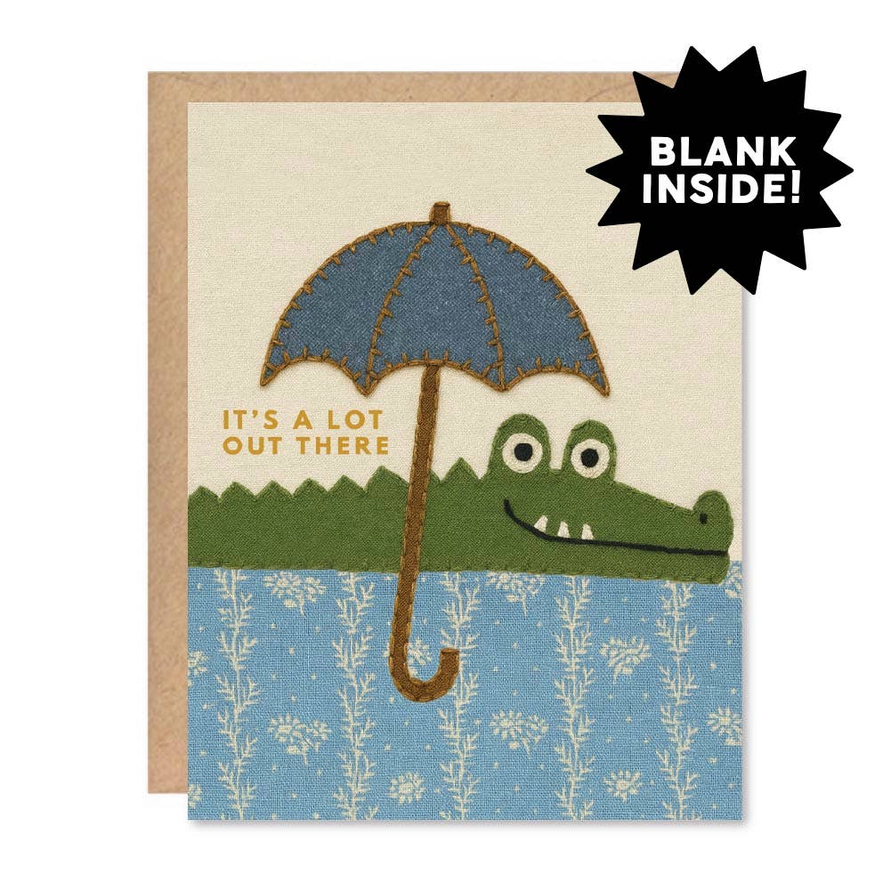 Greeting Card - Crocodile
