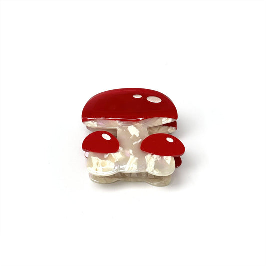 Mushroom Trio Hair Claw Clip – Whimsical & Nature-Inspired