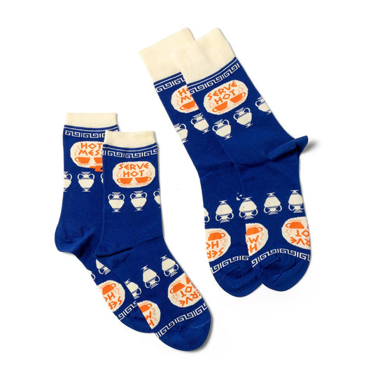 Serve Hot, Hot Mess - Small Crew Socks