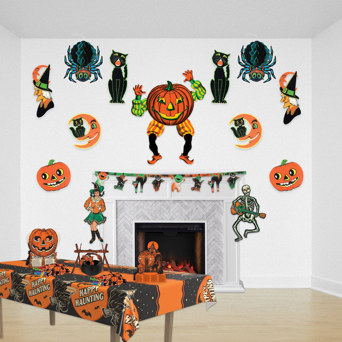 Halloween Cutouts Set C, 14-23", Pack of 4 designs