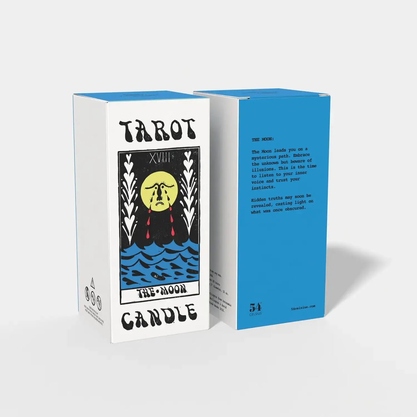 Tarot The Moon Candle - 6" Tall & 60 Hr Burn, Scented