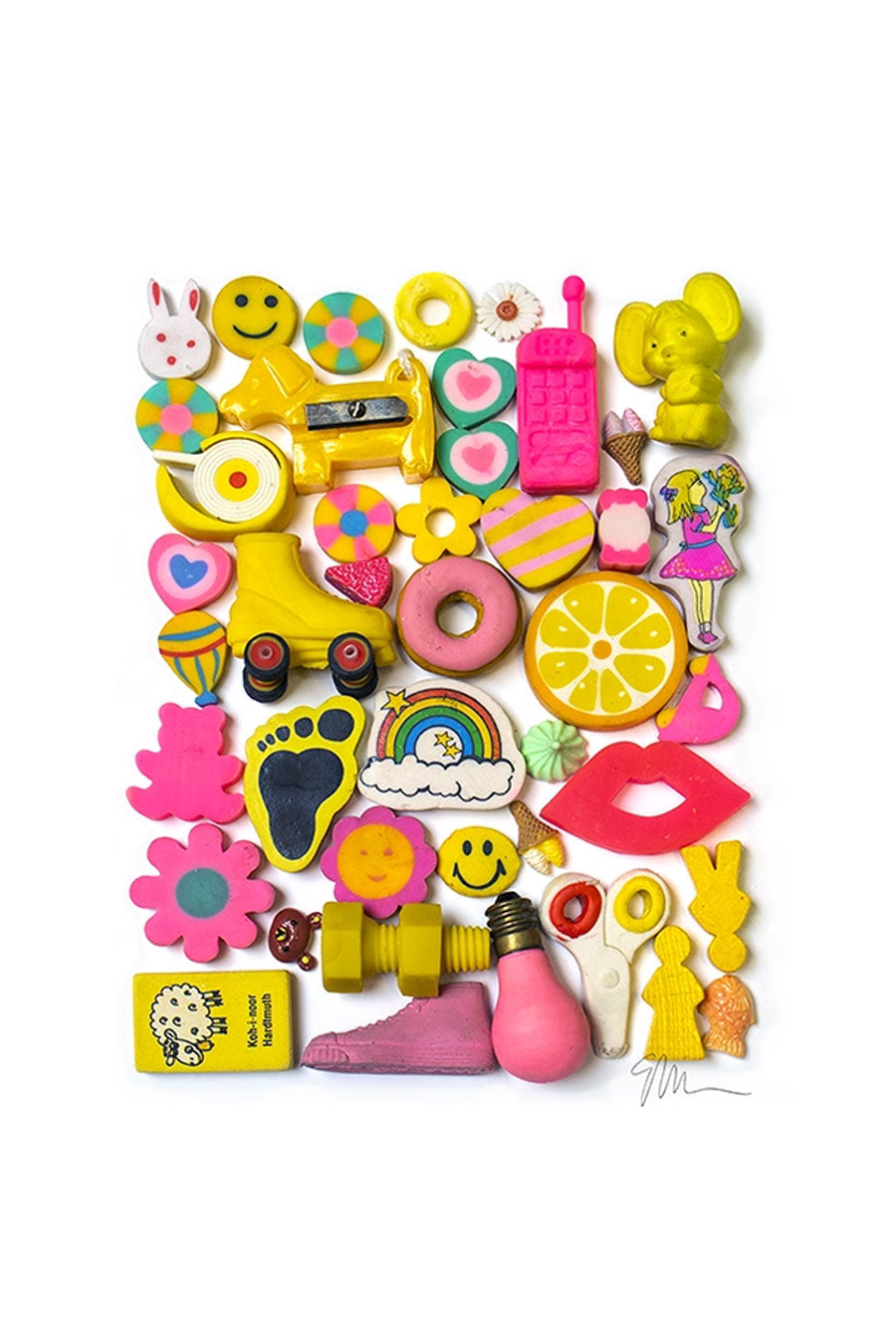 Eraser Arrangement No. 8 - Photographic Print: 8.5" x 11"