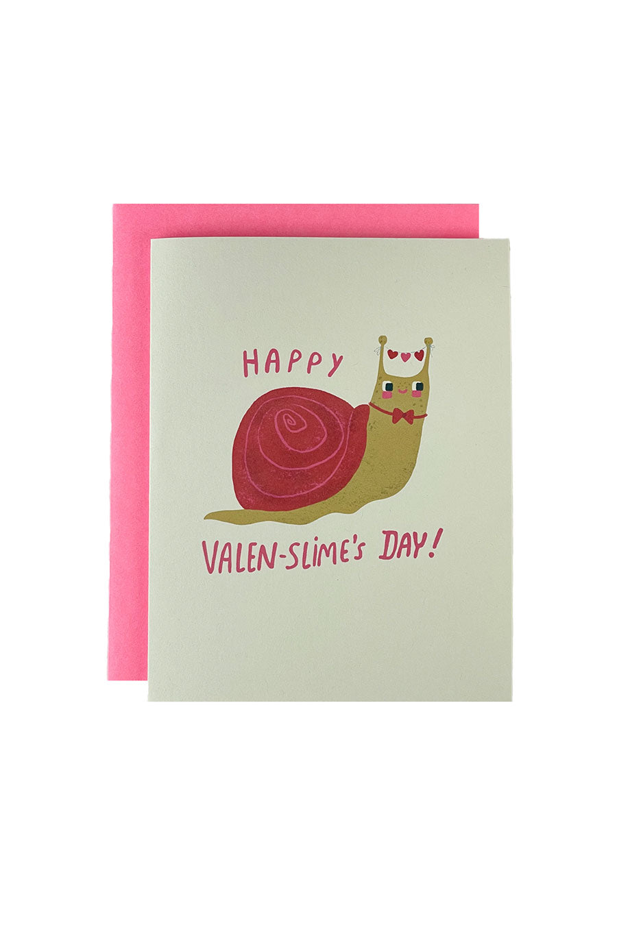 Happy ValenSLIMES Snail Card