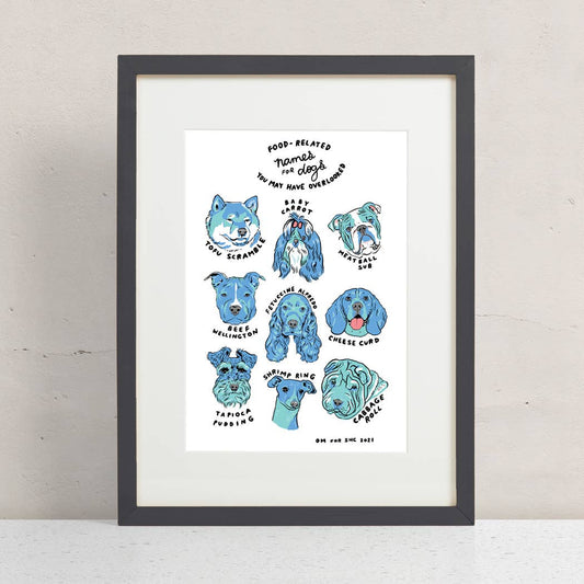 Food Dogs Print: Large - 12" x 18"