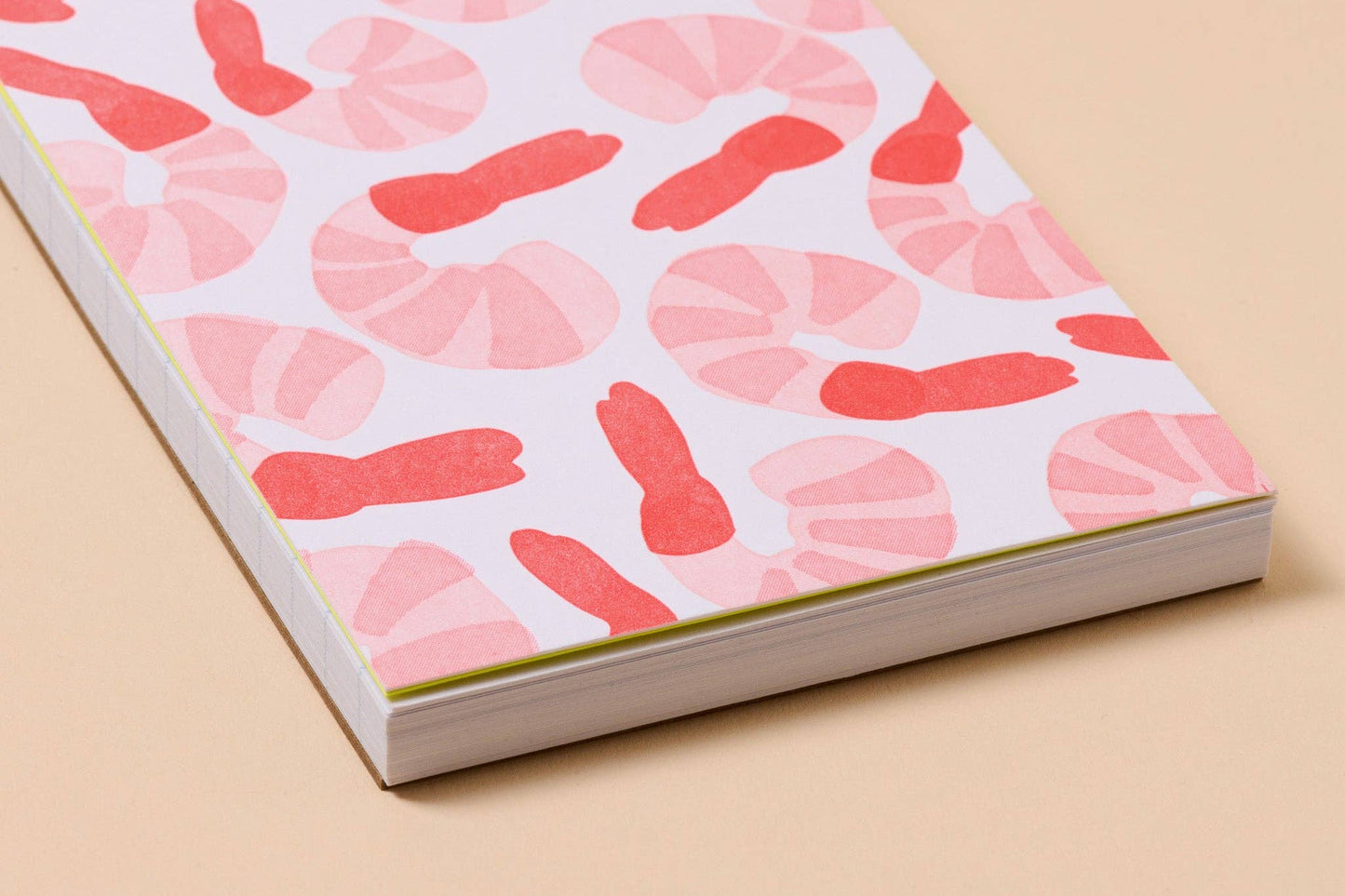 Shrimp Cocktail Letterpress Pocket-size Spiral Notebook