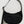 Load image into Gallery viewer, Nylon crescent shaped bag in black with black straps. White background.
