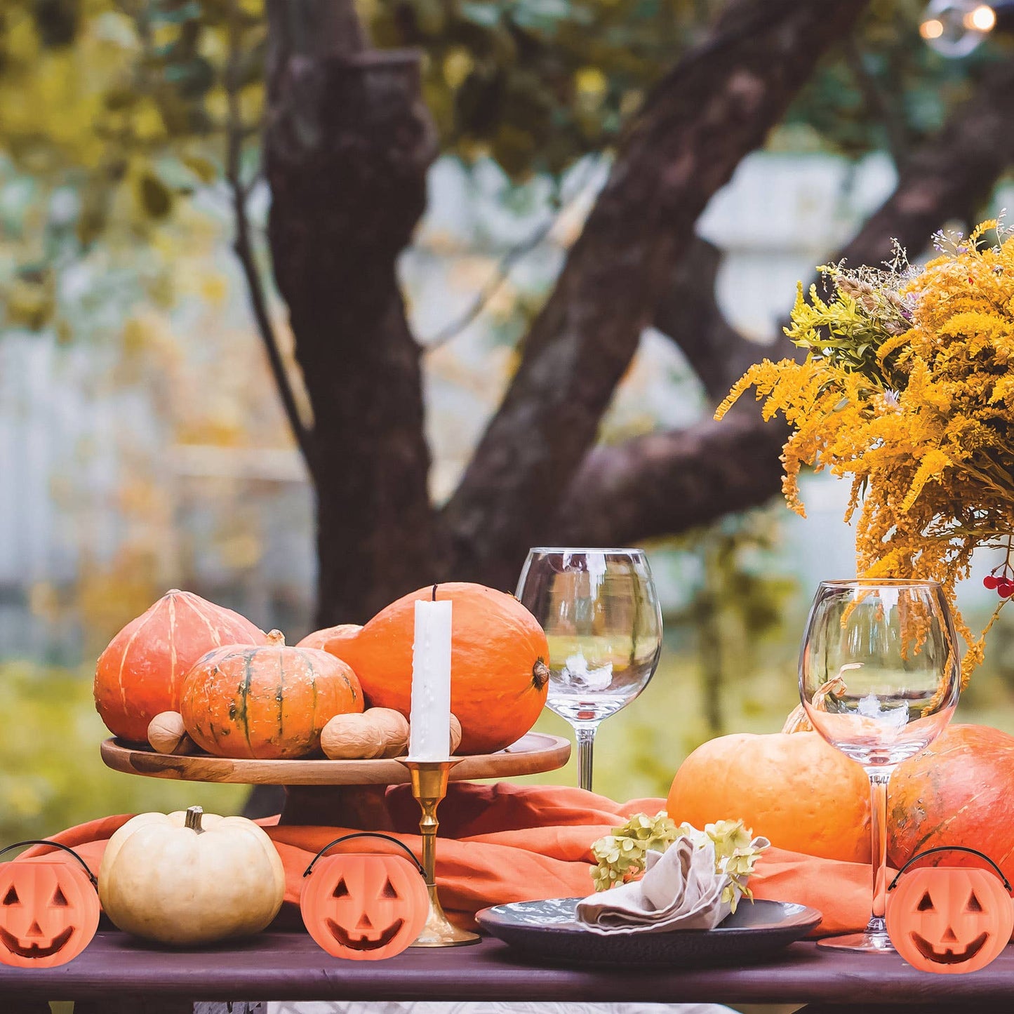 Vintage Mini Pumpkin Bucket