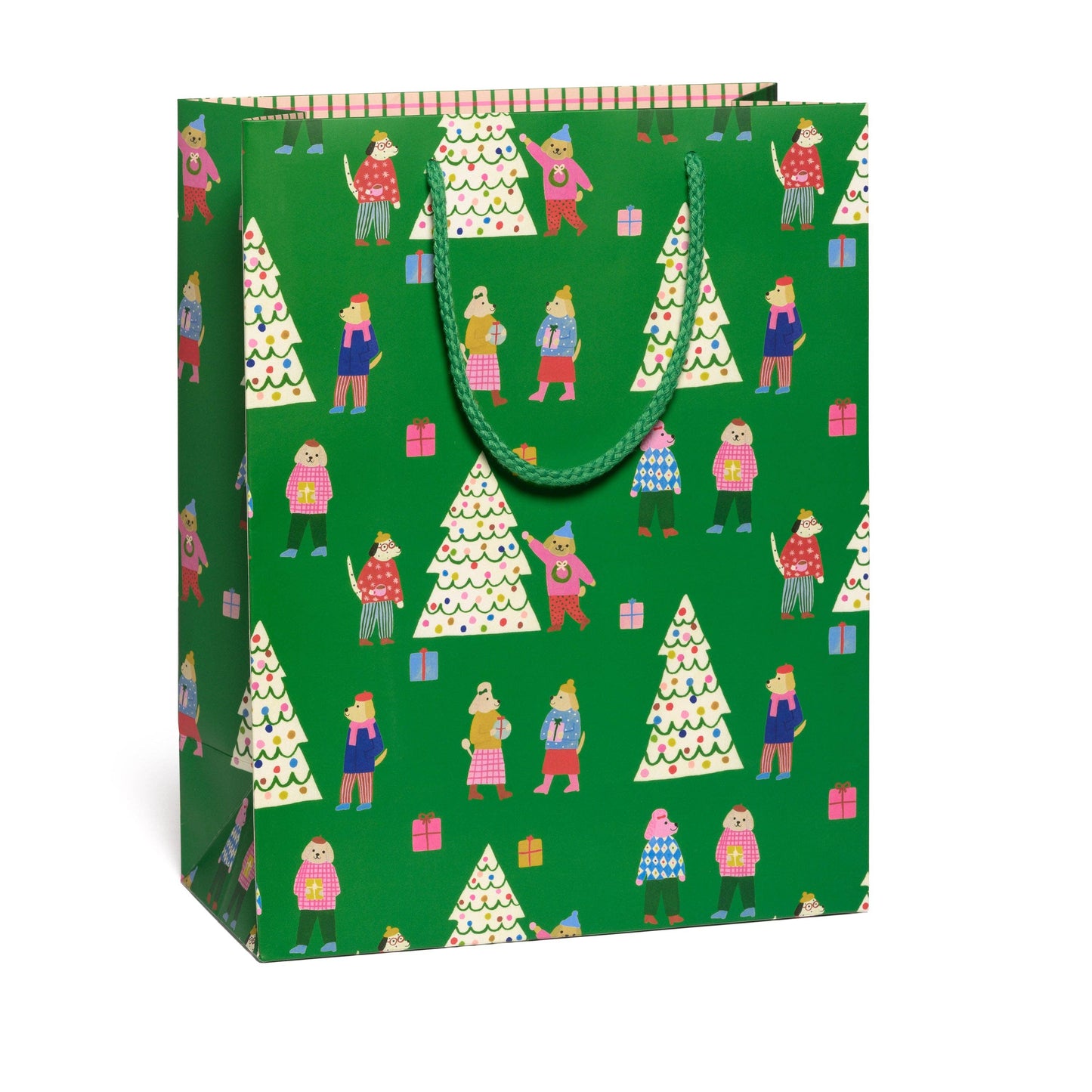 Tree Trimming Dogs large gift bag