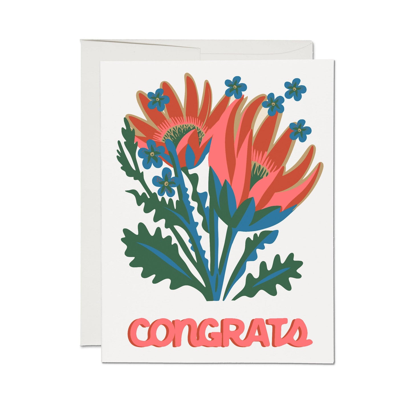 Congrats Flower card