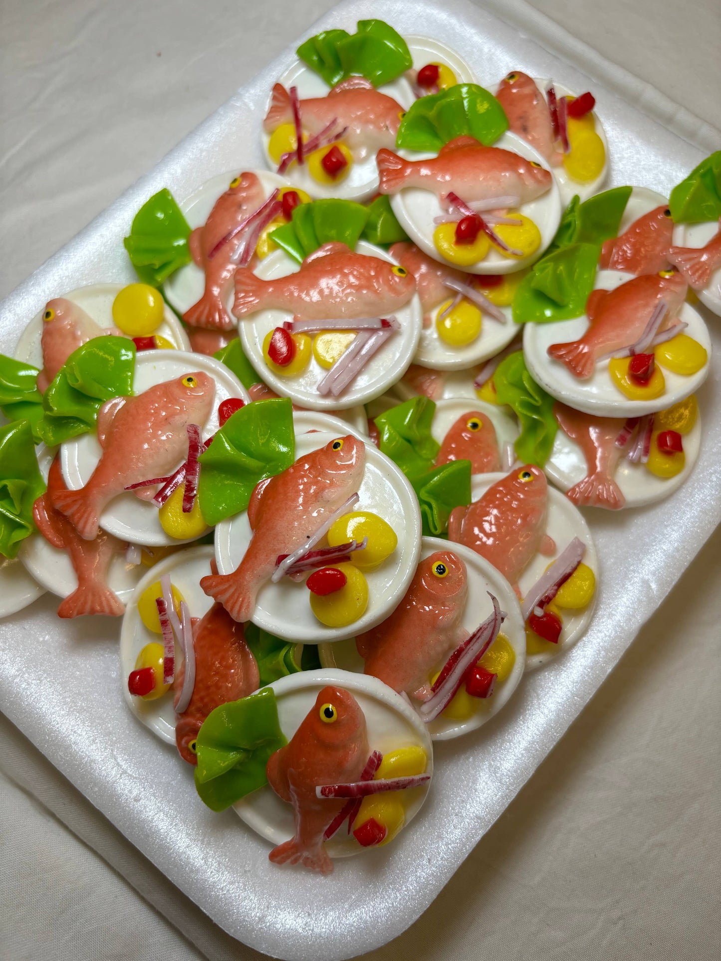 Fried Fish Plate Kitchen Magnet