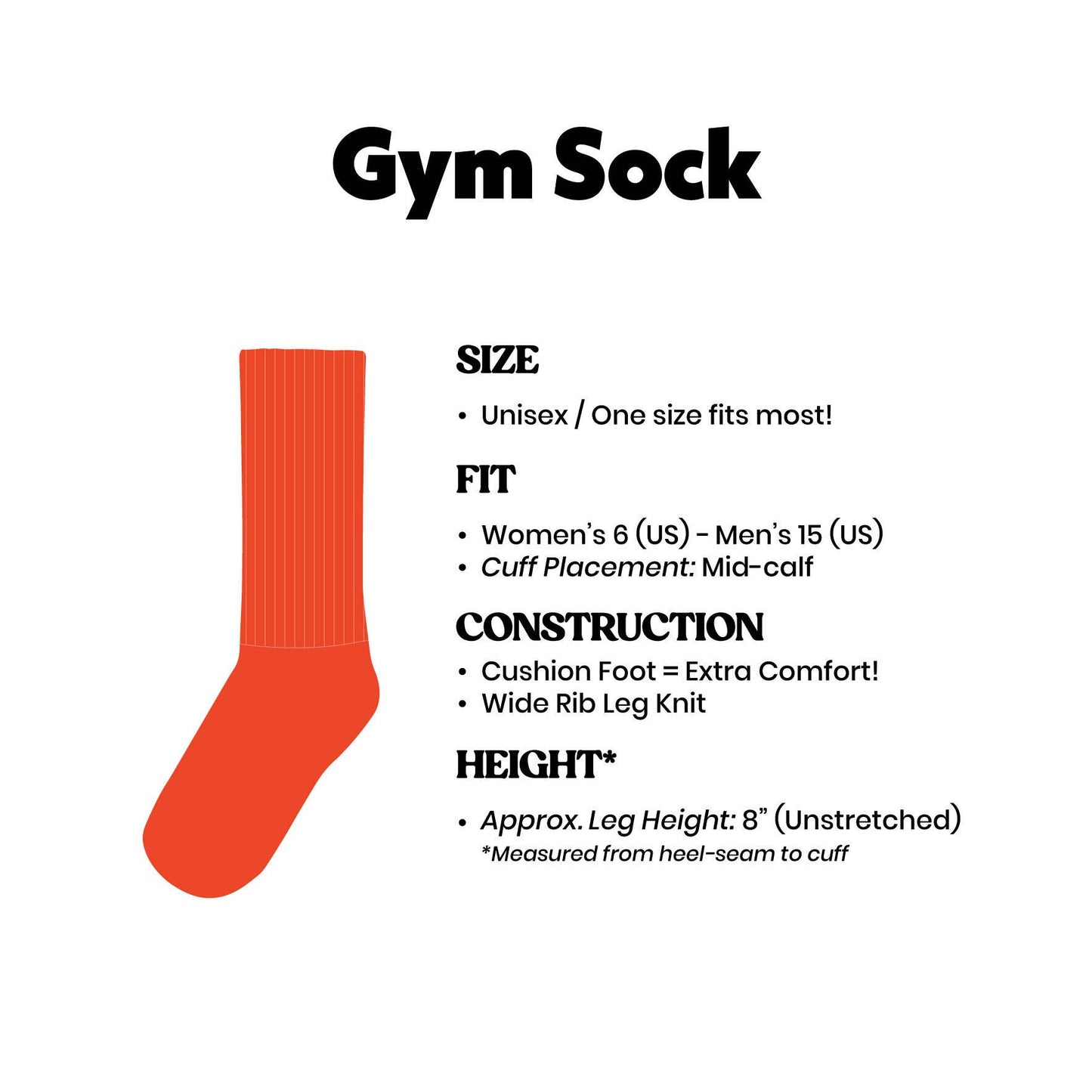 I ❤️ Soup Gym Crew Socks