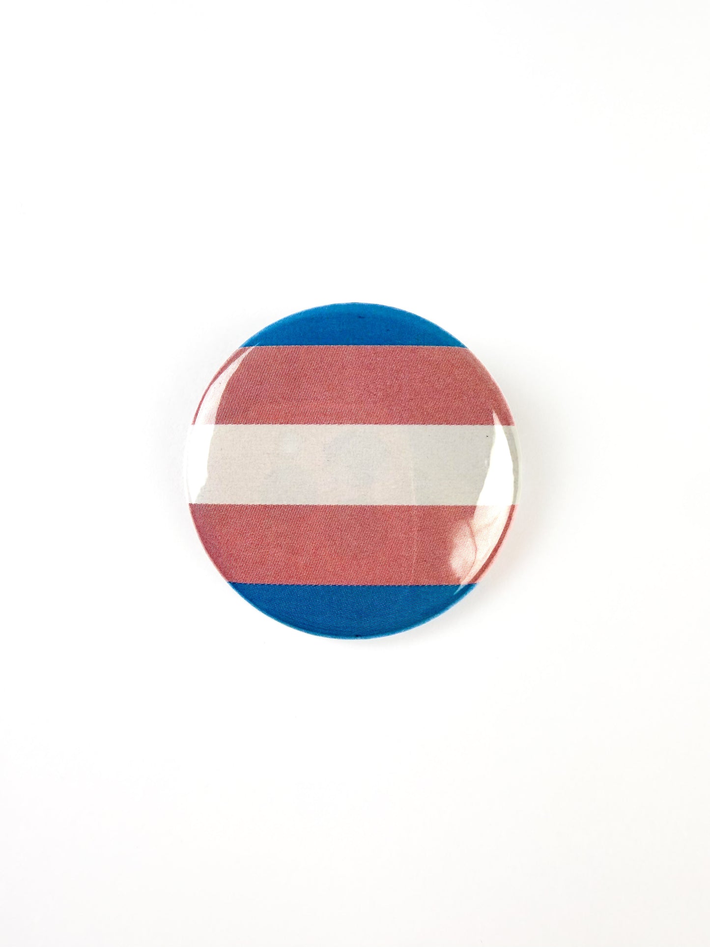 Trans Flag Pinback Button