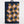 Load image into Gallery viewer, Navy, peach, and gold gingham patterned nylon wallet. The wallet has navy edges and features a key loop. White background.