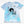 Load image into Gallery viewer, A tie-dye shirt in different shades of blue and aqua with illustrations depicting the astrological sign of &quot;Cancer.&quot;
