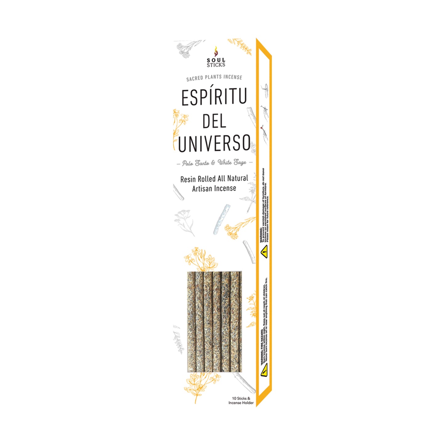 Espiritu Del Universo Palo Santo White Sage Incense (10pk)