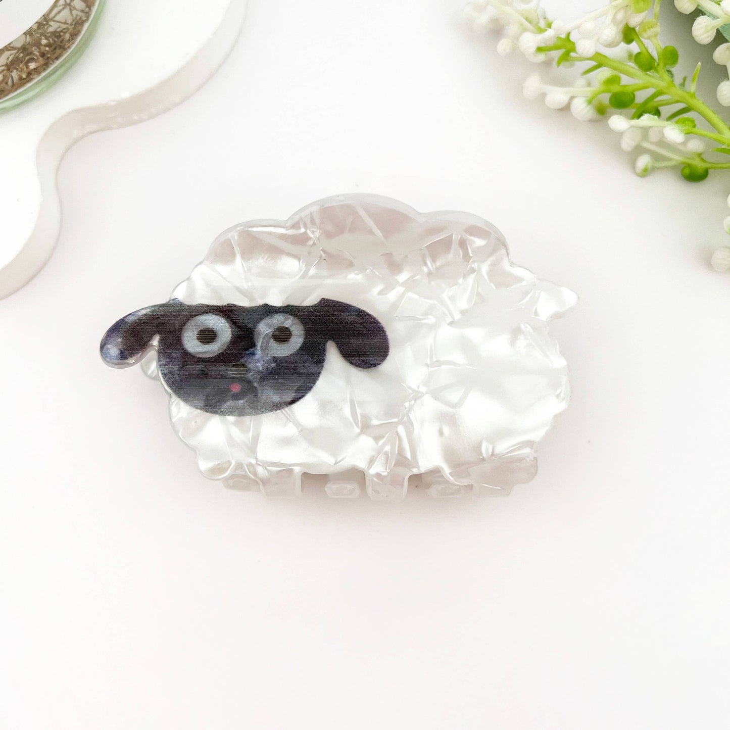 Sheep Hair Claw Clip