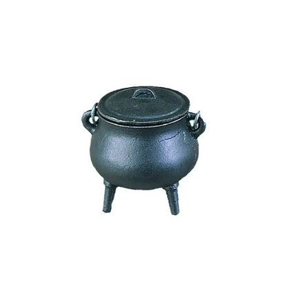 Cast Iron Cauldron w/ Lid - (3.5 in.)