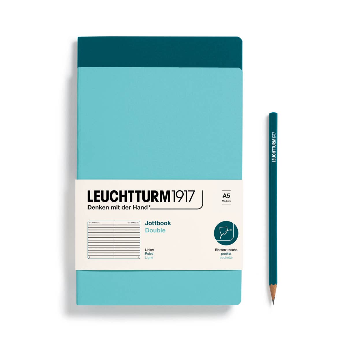 Jottbook A5 - Pack of 2: Lemon & Rising Sun / Medium / Plain