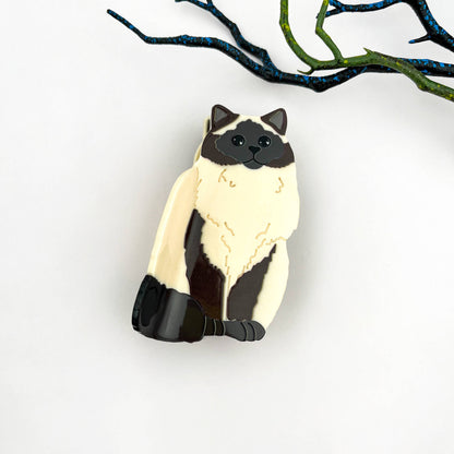 Black Cat Hair Claw Clip