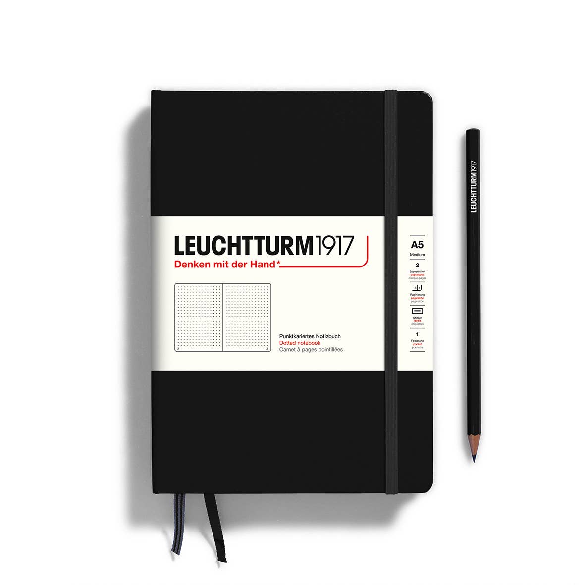 Notebooks - Medium (A5): Ink / Hardcover / Dotted