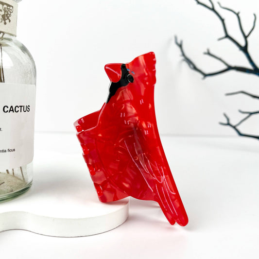 Cardinal Hair Claw Clip