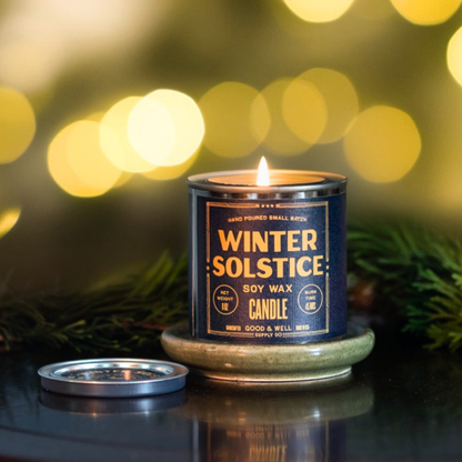 Winter Solstice Soy Candle - 1/2 Pint / Cotton Wick