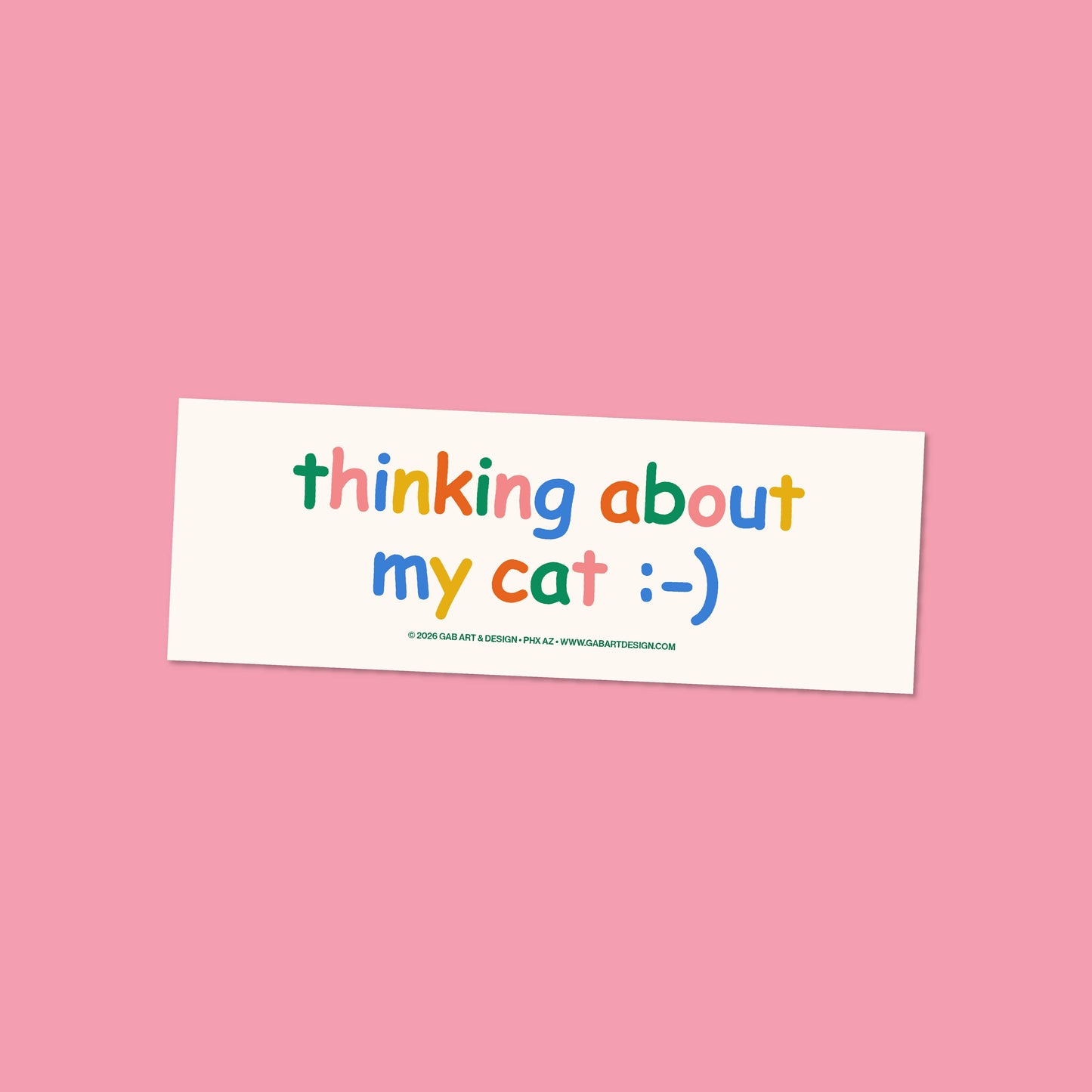 Thinking about my cat bumper magnet