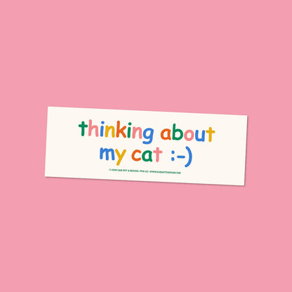 Thinking about my cat bumper magnet