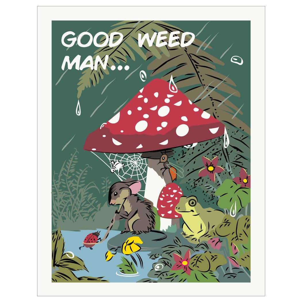 Good Weed Man Pondscape Magnet