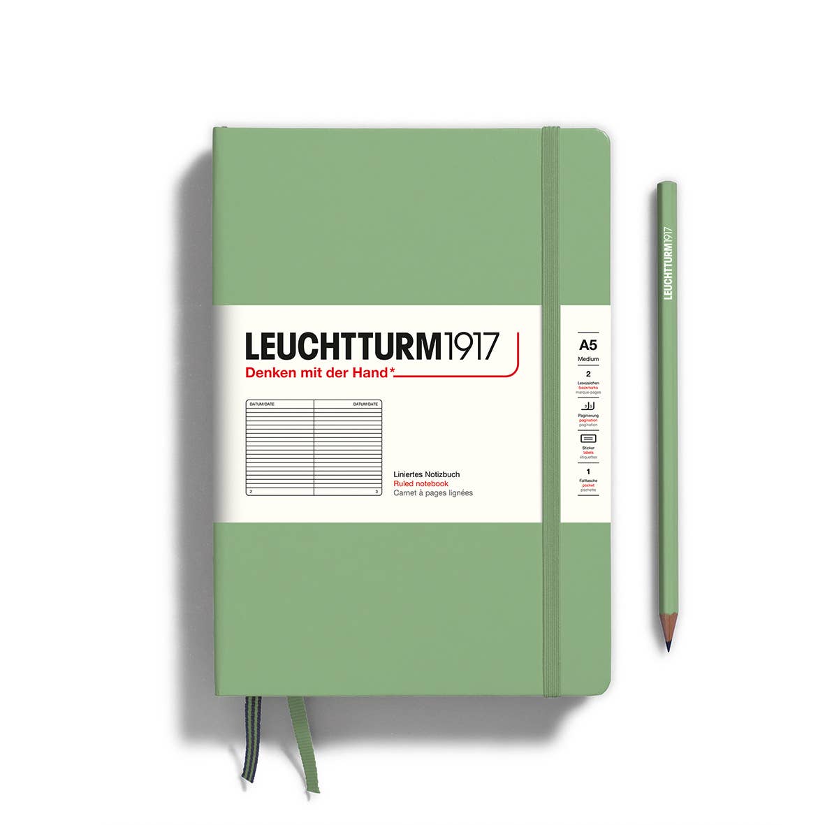 Notebooks - Medium (A5): Powder / Hardcover / Ruled