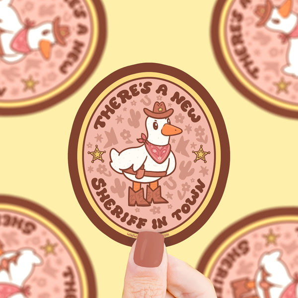 There’s a new Sheriff In Town Vinyl Sticker