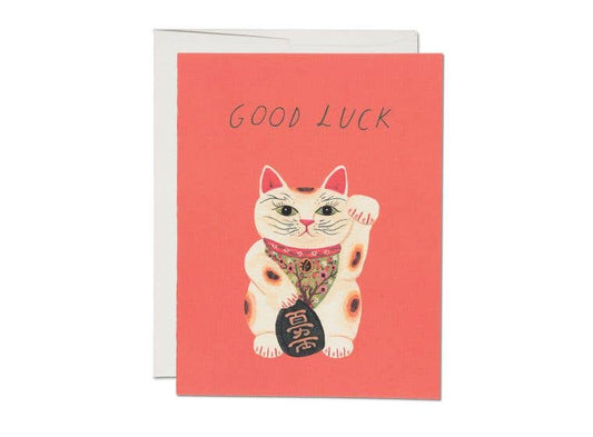 Good Luck Kitty greeting card