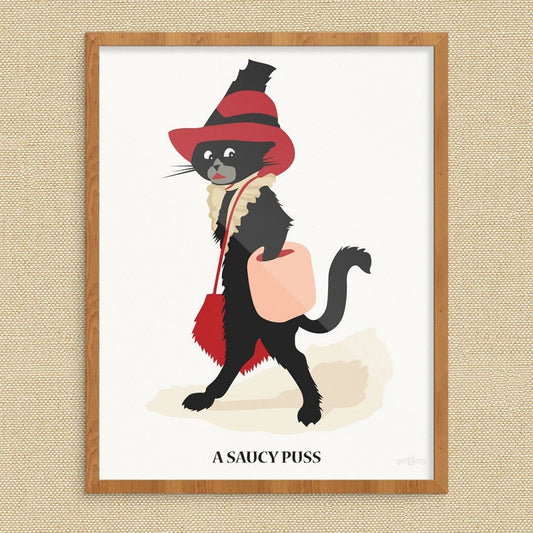 A Saucy Puss Magnet