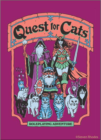Quest for Cats - Steven Rhodes Magnet