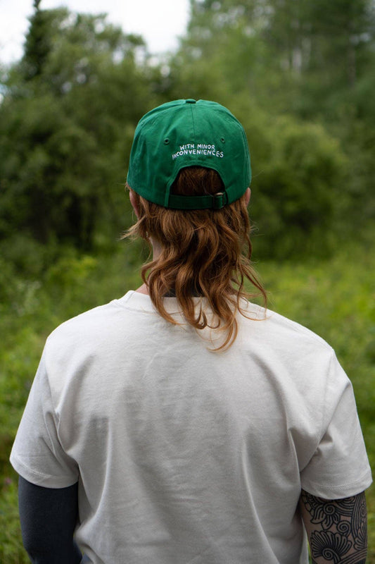 Major Problem Front & Back Hat | Embroidered Dad Hat: Kelly Green