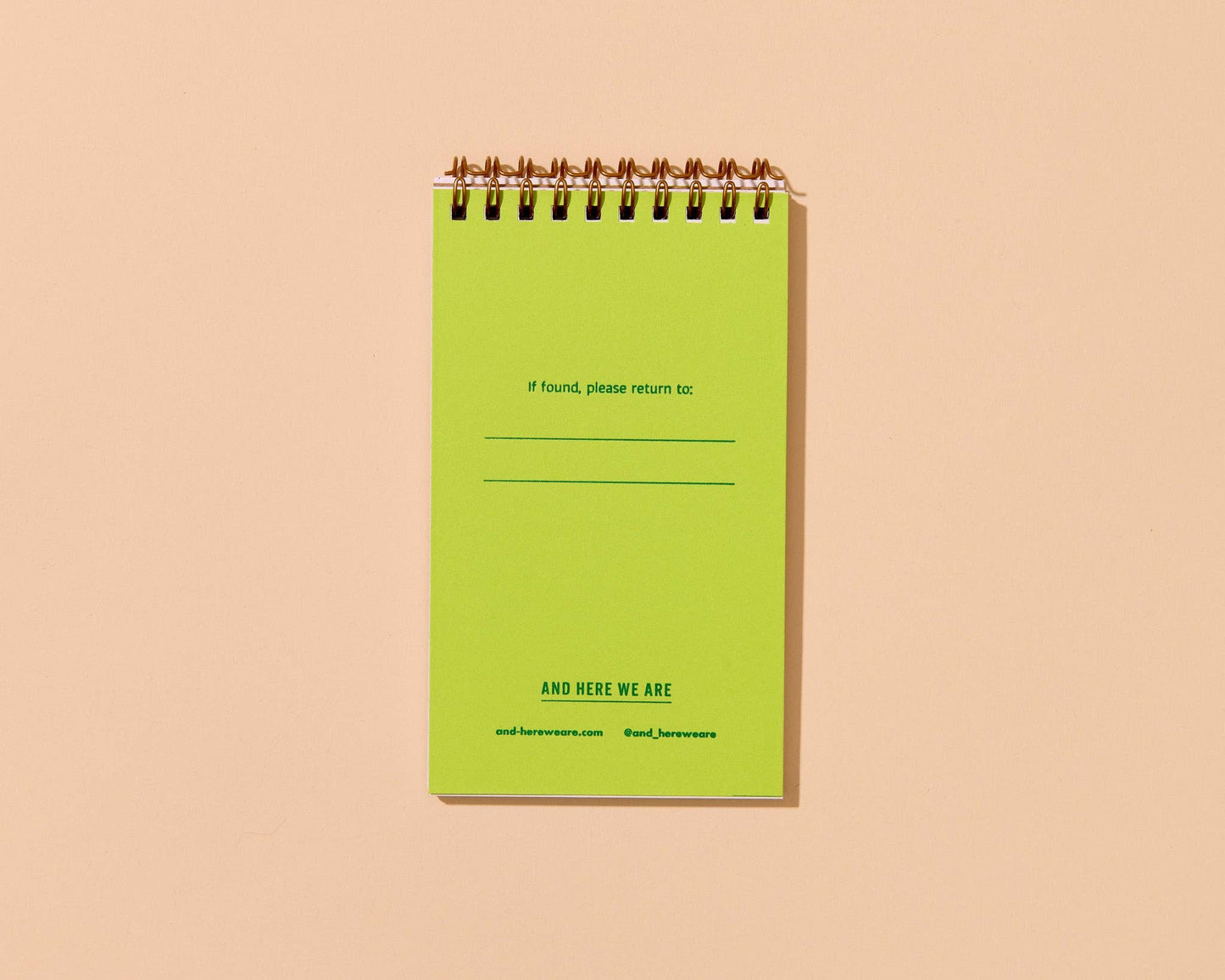 Letterpress Small Spiral Notebook—Coffee Mug